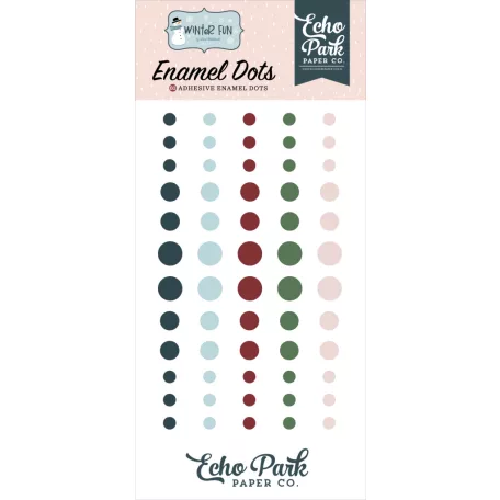 Echo Park Winter Fun Díszítőelem Enamel Dots (1 csomag)