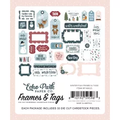 Echo Park Winter Fun Kivágatok Frames & Tags (1 csomag)