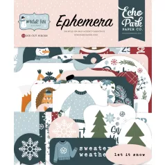 Echo Park Winter Fun Kivágatok Ephemera (1 csomag)