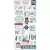 Echo Park Winter Fun Chipboard 6"X12" Chipboard Phrases (1 ív)