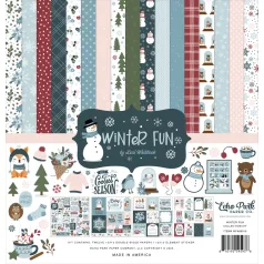   Echo Park Winter Fun Scrapbook papírkészlet 12" (30 cm) Collection Kit (1 csomag)