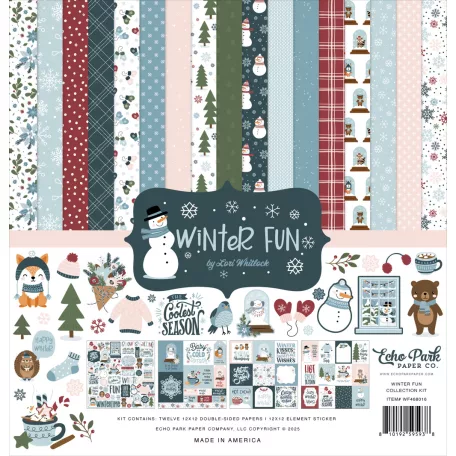 Echo Park Winter Fun Scrapbook papírkészlet 12" (30 cm) Collection Kit (1 csomag)