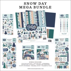   Echo Park Snow Day Scrapbook alkotócsomag 12" (30 cm) Mega Bundle (1 csomag)