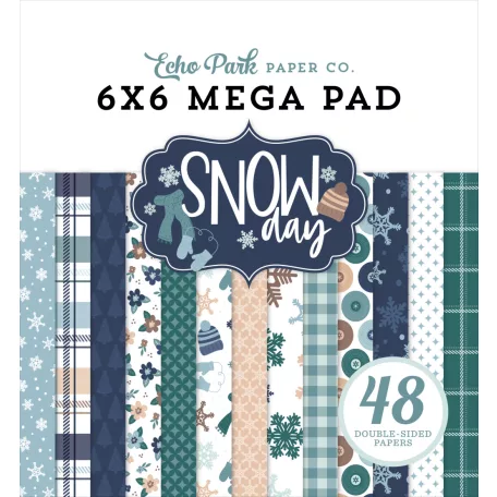Echo Park Snow Day Scrapbook papírkészlet 6" (15 cm) Paper Pack (48 lap)
