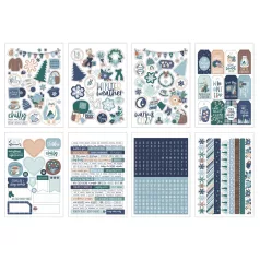 Echo Park Snow Day Matrica készlet Sticker Book (16 ív)