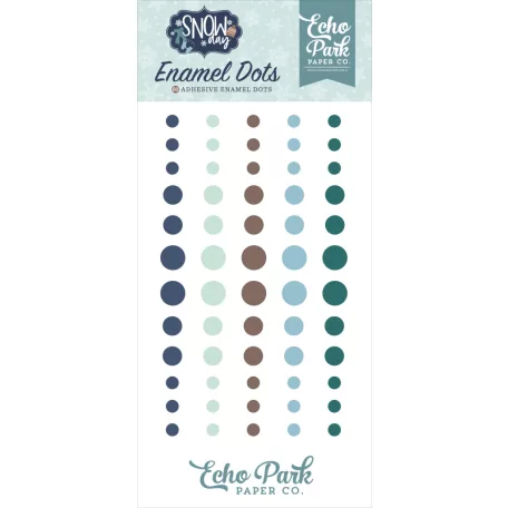 Echo Park Snow Day Díszítőelem Enamel Dots (1 csomag)