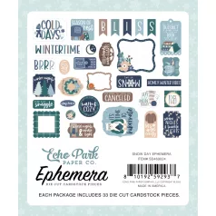 Echo Park Snow Day Kivágatok Ephemera (1 csomag)