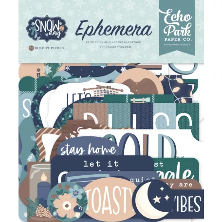 Echo Park Snow Day Kivágatok Ephemera (1 csomag)