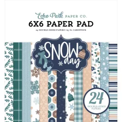   Echo Park Snow Day Scrapbook papírkészlet 6" (15 cm) Paper Pack (24 lap)