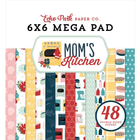 Echo Park Mom's Kitchen Scrapbook papírkészlet 6" (15 cm) Paper Pack (48 lap)