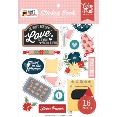   Echo Park Mom's Kitchen Matrica készlet Sticker Book (16 ív)