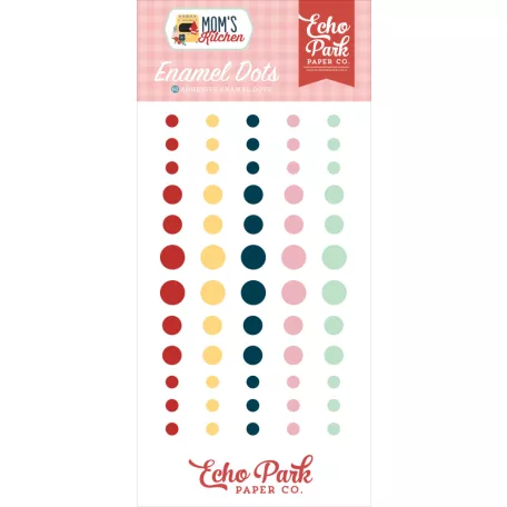 Echo Park Mom's Kitchen Díszítőelem Enamel Dots (1 csomag)
