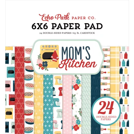 Echo Park Mom's Kitchen Scrapbook papírkészlet 6" (15 cm) Paper Pack (24 lap)