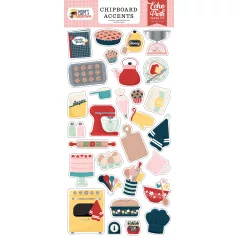   Echo Park Mom's Kitchen Chipboard 6"X12" Chipboard Accents (1 ív)