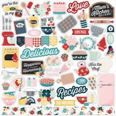   Echo Park Mom's Kitchen Matrica 12" (30 cm) Cardstock Stickers (1 ív)