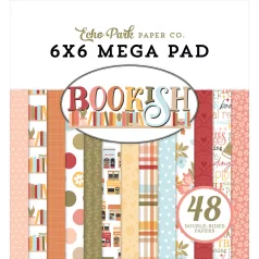   Echo Park Bookish Scrapbook papírkészlet 6" (15 cm) Paper Pack (48 lap)