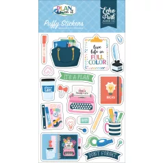 Echo Park Plan On It Pufi matrica Puffy Stickers (1 ív)