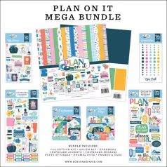   Echo Park Plan On It Scrapbook alkotócsomag 12" (30 cm) Mega Bundle (1 csomag)