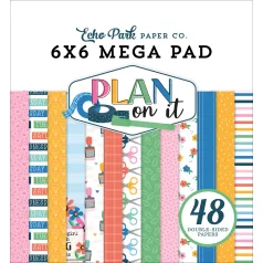   Echo Park Plan On It Scrapbook papírkészlet 6" (15 cm) Paper Pack (48 lap)