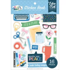 Echo Park Plan On It Matrica készlet Sticker Book (16 ív)