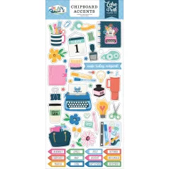   Echo Park Plan On It Chipboard 6"X12" Chipboard Accents (1 ív)