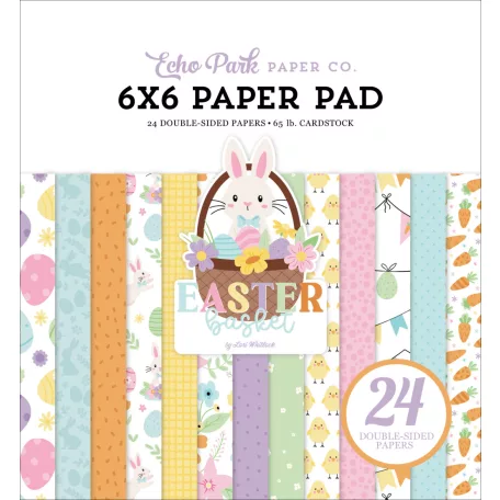 Echo Park Easter Basket Scrapbook papírkészlet 6" (15 cm) Paper Pack (24 lap)