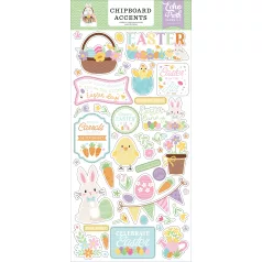   Echo Park Easter Basket Chipboard 6"X12" Chipboard Accents (1 ív)