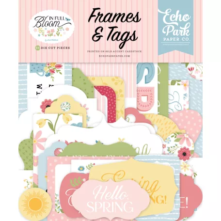Echo Park In Full Bloom Kivágatok Frames & Tags (1 csomag)