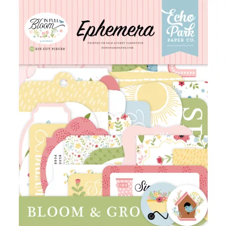 Echo Park In Full Bloom Kivágatok Ephemera (1 csomag)