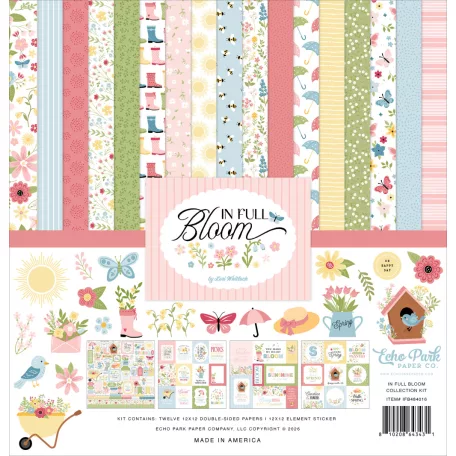 Echo Park In Full Bloom Scrapbook papírkészlet 12" (30 cm) Collection Kit (1 csomag)