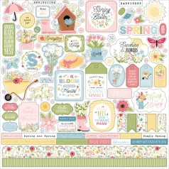   Echo Park In Full Bloom Matrica 12" (30 cm) Cardstock Stickers (1 ív)