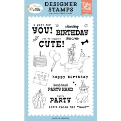   Echo Park Party Animal Szilikonbélyegző Chasing Birthday Dreams Clear Stamps (1 db)