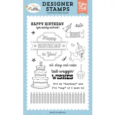   Echo Park Party Animal Szilikonbélyegző Barkday Clear Stamps (1 db)