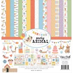   Echo Park Party Animal Scrapbook papírkészlet 12" (30 cm) Collection Kit (1 csomag)
