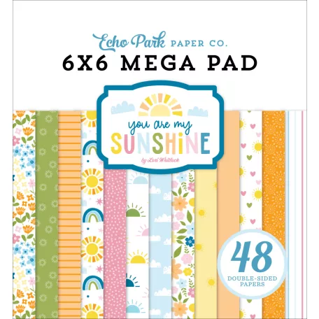 Echo Park You Are My Sunshine Scrapbook papírkészlet 6" (15 cm) Paper Pack (48 lap)