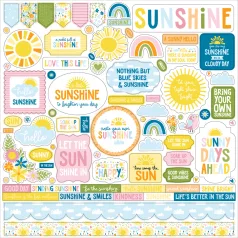   Echo Park You Are My Sunshine Matrica 12" (30 cm) Cardstock Stickers (1 ív)