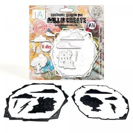 AALL & CREATE Vágósablon Cutting Dies SkyTwist Frames 