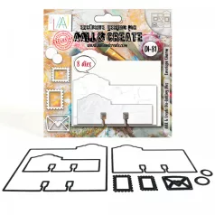   AALL & CREATE Vágósablon Garden Chic Cutting Dies Envelope Charm 