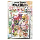 AALL & CREATE Kaparós matrica Radiant Florals A5 Rub-Ons Bloomscape 