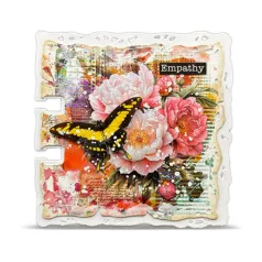   AALL & CREATE Kaparós matrica Radiant Florals A5 Rub-Ons Bloomscape 