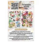 AALL & CREATE Kaparós matrica Radiant Florals A5 Rub-Ons Bloomscape 