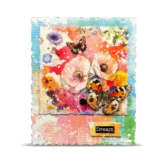   AALL & CREATE Kaparós matrica Radiant Florals A5 Rub-Ons Dancing Poppies 