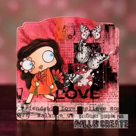 AALL & CREATE Kaparós matrica Whispering Botanica A5 Rub-Ons Edgy Botanica 