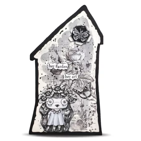 AALL & CREATE Kaparós matrica Whispering Botanica A5 Rub-Ons Edgy Botanica 