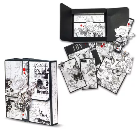 AALL & CREATE Kaparós matrica Whispering Botanica A5 Rub-Ons Fly Around 