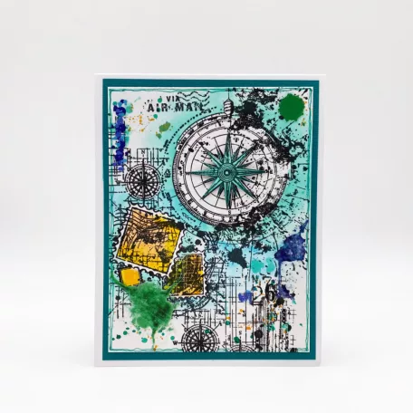 AALL & CREATE Kaparós matrica Rub-Ons A5 Emerald Azure 