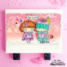 AALL & CREATE Stencil Petal Cipher 6x6 Inch Stencil Drip Pulse 