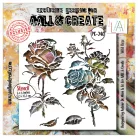 AALL & CREATE Stencil Ethereal Garden Stencil 6x6 Inch Wild Rose 