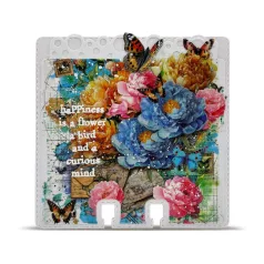   AALL & CREATE Dekorációs ragasztószalag Colourburst Botanicals 25mm 10m Washi Tape Butterfly Correspondence 