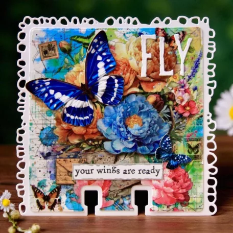 AALL & CREATE Dekorációs ragasztószalag Colourburst Botanicals 25mm 10m Washi Tape Butterfly Correspondence 